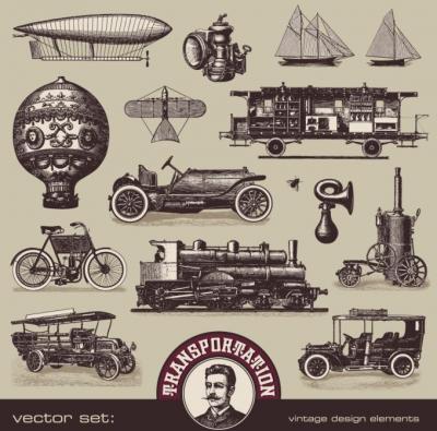 Vintage Transport Vector Thumbnail