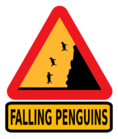 Warning falling penguins Thumbnail
