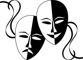 Wasat Theatre Masks clip art Thumbnail