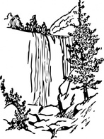 Water Fall clip art