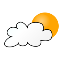 Weather Symbols: Cloudy Day simple