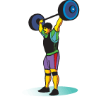 Weight Lifter Free Vector