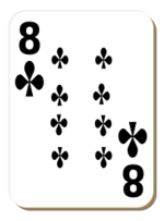 White deck: 8 of clubs Thumbnail