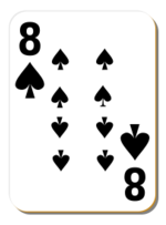 White deck: 8 of spades