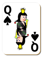 White Deck: Queen of Spades