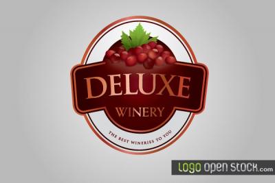 Winery Logo Banner Vector Thumbnail