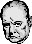 Winston Churchill Vector Portrait Thumbnail