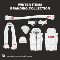 Winter Items Vector Collection Thumbnail