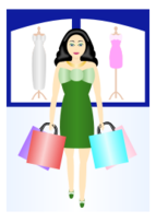 Woman shopping Thumbnail