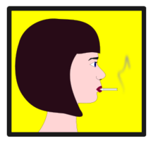 Woman with Cigarette Thumbnail