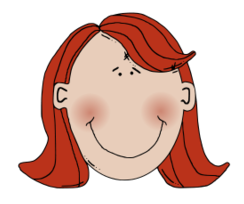 Womans face with red hair Thumbnail