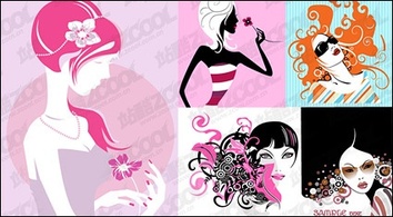 Women vector material