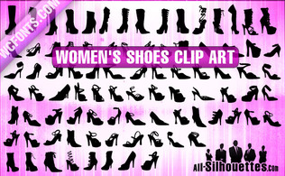 Women’s Shoes Clipart Thumbnail