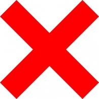 X Icon clip art