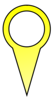 Yellow Map Pin