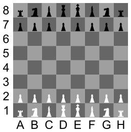 2D Chess set - Chessboard