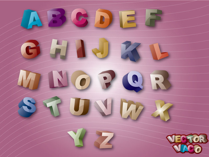 3D Alphabets