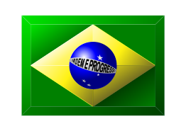 3D Brazilian Flag