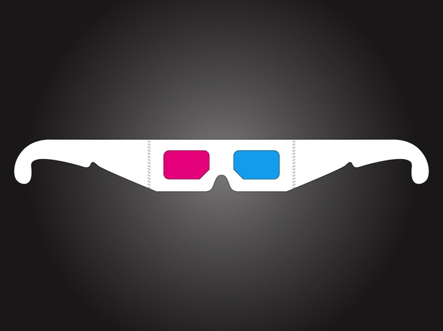 3D Glasses Vector