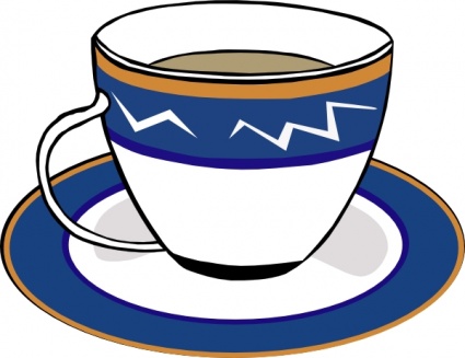 A Cup And A Dish clip art