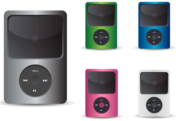 A Slick Collection Of Free IPod Vector Icons