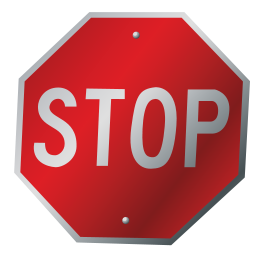 A stop sign