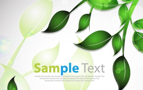 Abstract Background with Leafs