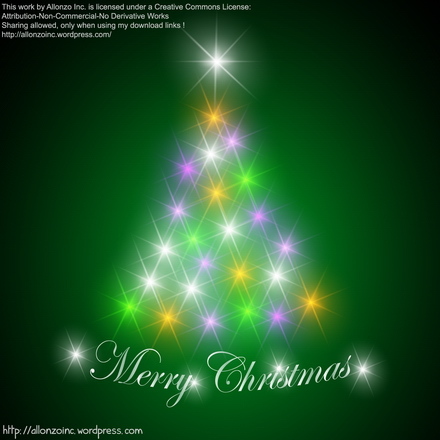 Abstract Christmas Tree Background