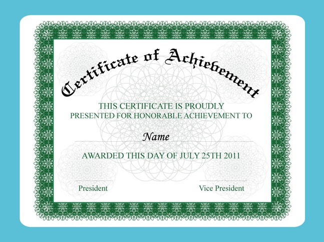 Achievement Certificate