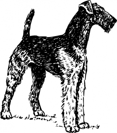 Airedale clip art