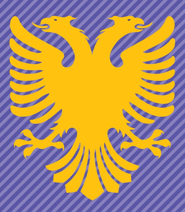 Albania Flag Double