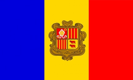 Andorre Flag clip art