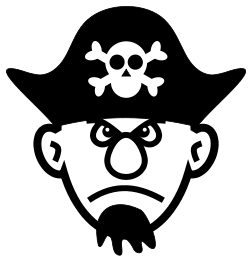 Angry young pirate