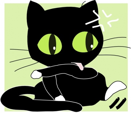 Antontw Black Cat clip art