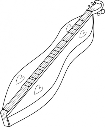 Appalachian Dulcimer clip art