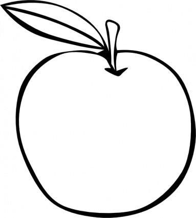 Apple Coloring Fruit clip art