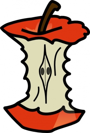 Apple Core clip art