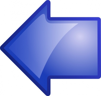 Arrow Blue Left clip art