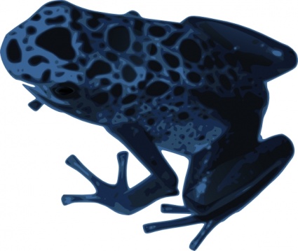 Azureus Frog clip art