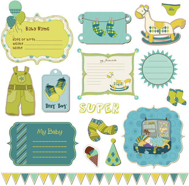 Baby Scrapbook vector