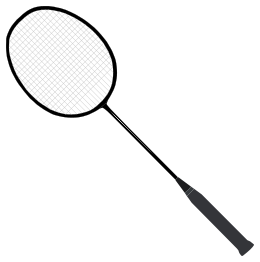 Badminton racket (with strings)