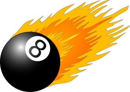 Ball With Flames clip art