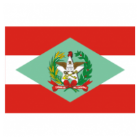 Bandeira do Estado de Santa Catarina - Brasil