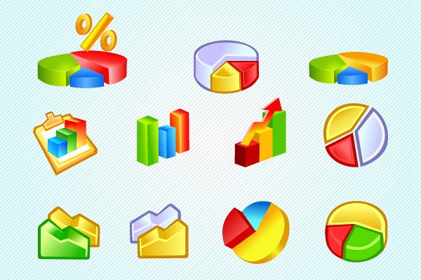 Bars and Charts Vector Icons