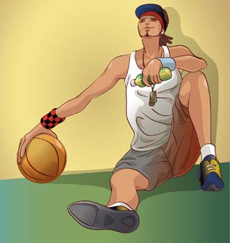 Basketball sport vector 5