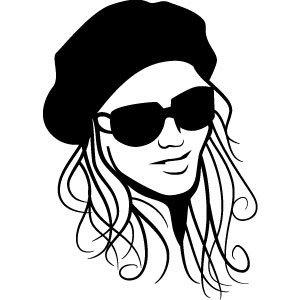 Beautiful girl vector image