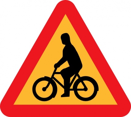 Bicycles Roadsign clip art