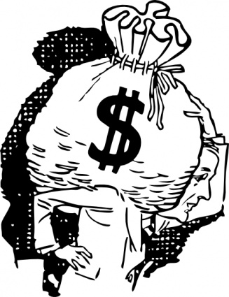 Big Bag Of Money clip art