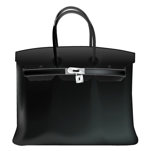 Birkin Bag Gradient Mesh Vector