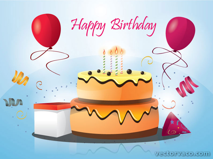 Birthday Cake Vector